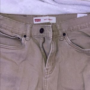 Levi 510 Tan Skinny Jeans